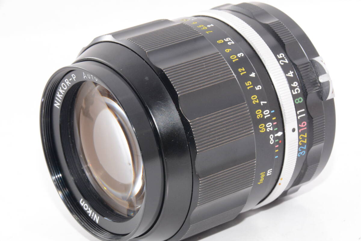【外観並級】Nikon NIKKOR-P Auto F2.5 105mm 非Ai カメラ レンズ ニコン　#v2705