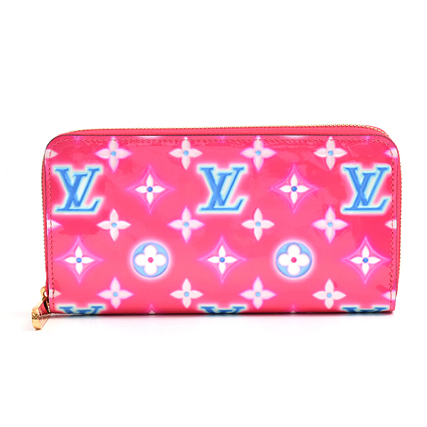 ルイヴィトン 財布 レディース ジッピー ウォレット ヴェルニ 長財布 2022年バレンタイン限定 ピンク Louis Vuitton M81154 中古