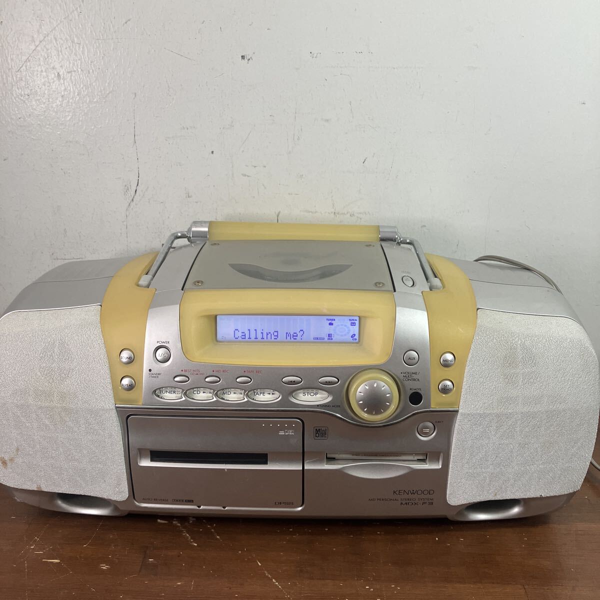 【通電動作確認済み】KENWOOD MDX-F3 MD CD ラジカセ
