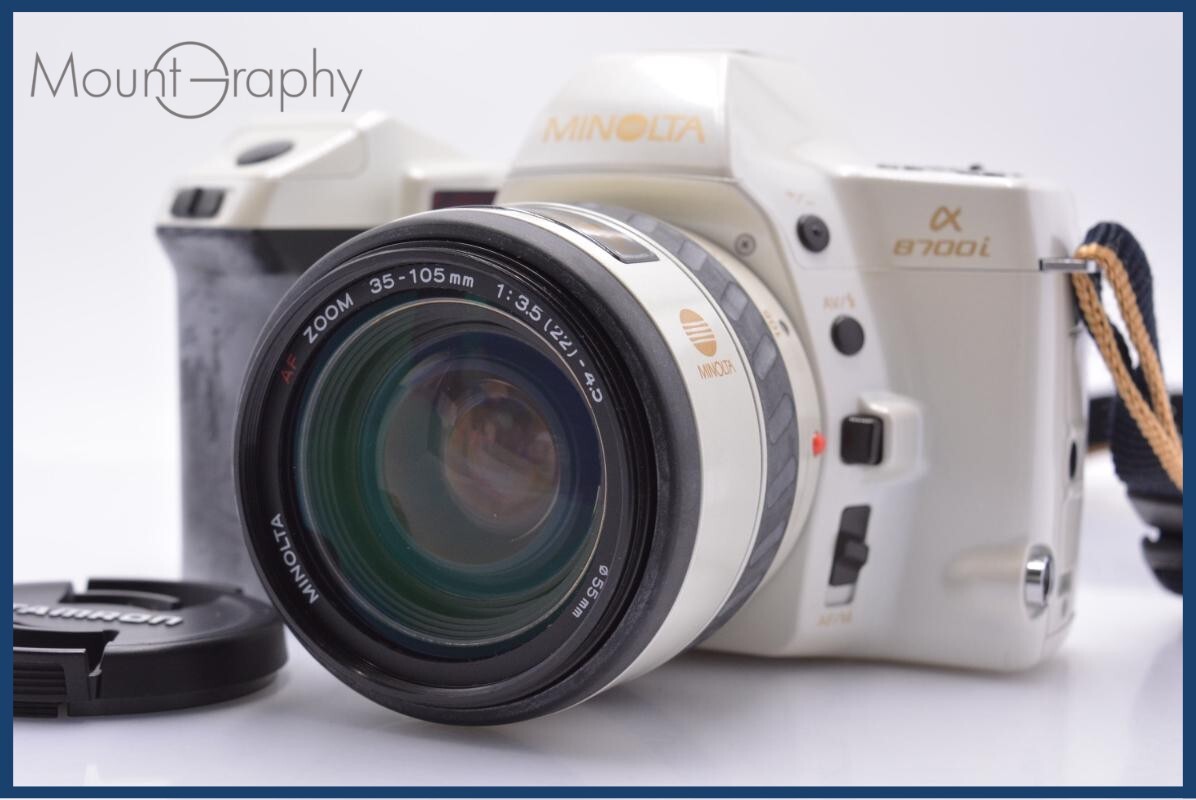 【動作保証】 ミノルタ MINOLTA α 8700i + MINOLTA AF ZOOM 35-105mm F3.5-4.5 前キャップ付 同梱無料 #yk9505