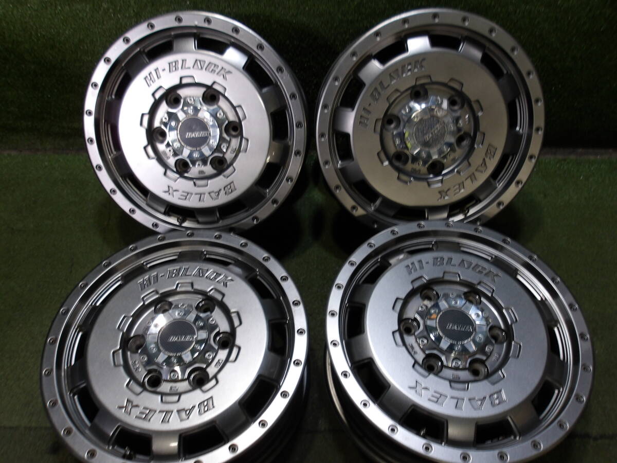 ☆　ホイール　MONZA JAPAN HI-BLOCK BALEX　15×6J　+44　PCD139.7　6H　シルバー　15インチ　4本　☆