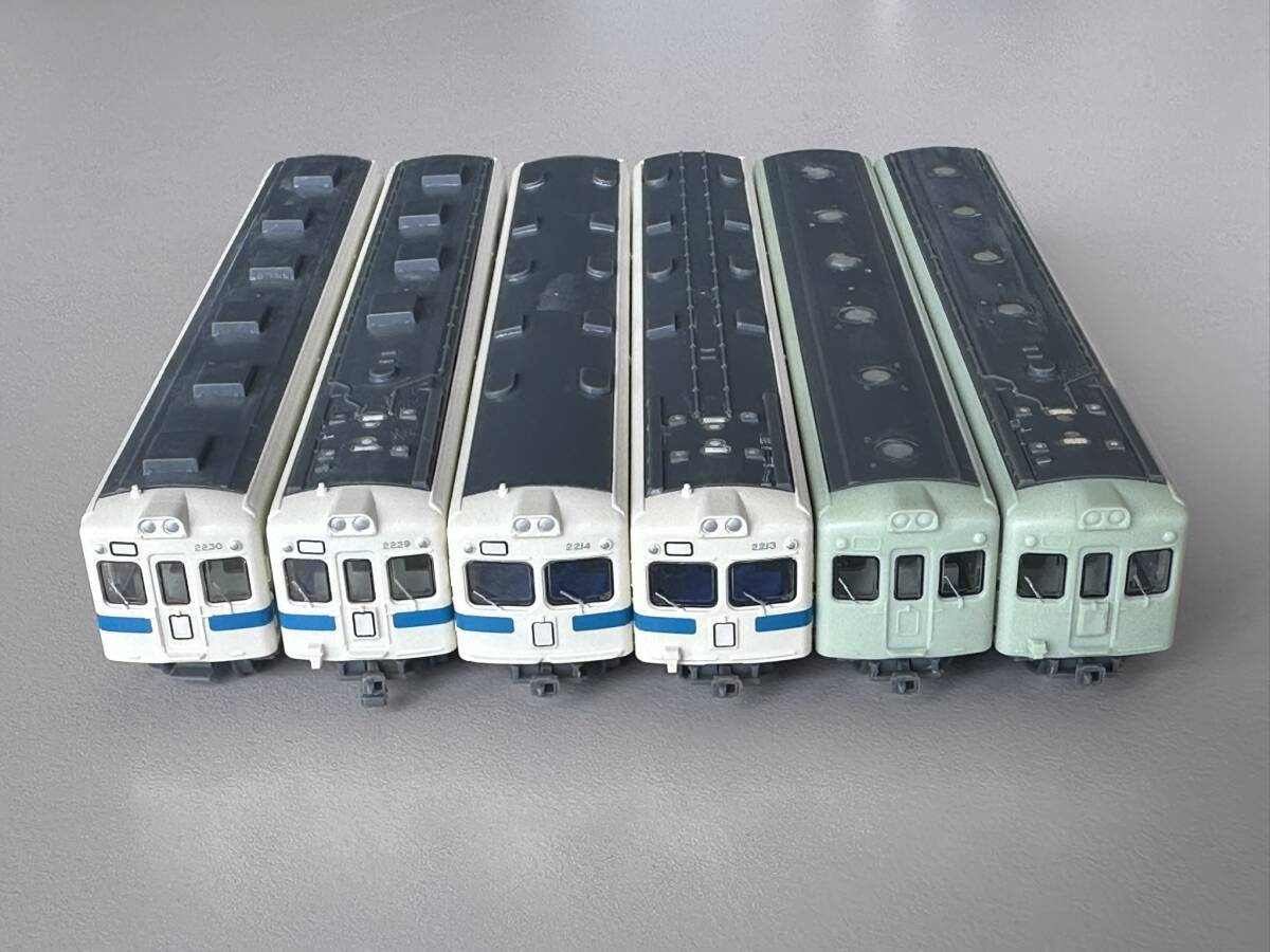 仕掛品 小田急2220形 2200形 ABFM 6両セット 鉄道コレクション 第３弾 鉄コレ 新潟交通 富士急行 ブツロク