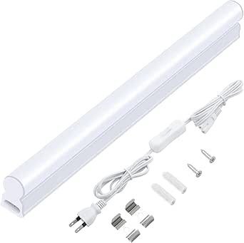 LED蛍光灯 10W形 器具一体型 T5 直管型 5W 30cm高輝度 6500K昼光色 led 軽量 省エネ コンセント 電源コード付き PP0273