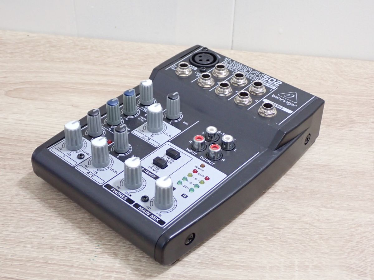 三MI276/6〇ベリンガー XENYX 502 アナログミキサー BEHRINGER 音響 機器 機材 ジャンク扱い〇