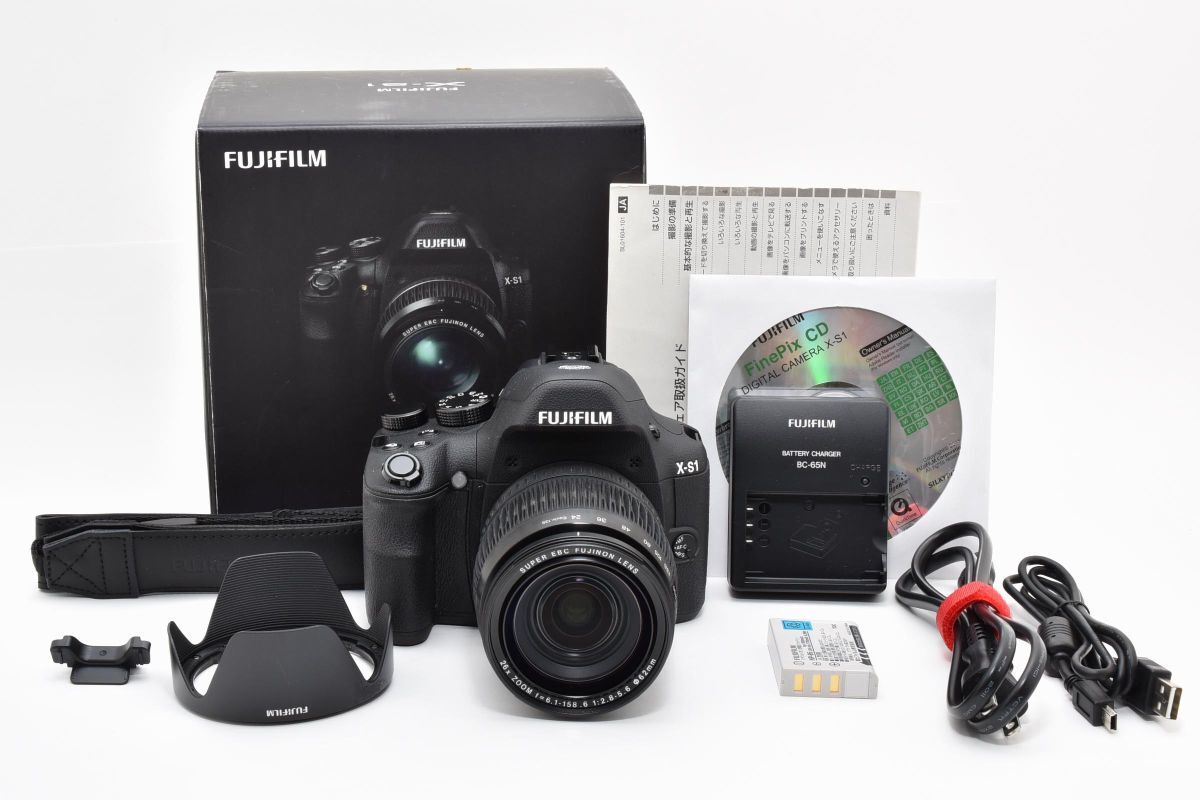 ★訳あり外観美品★ フジフイルム FUJIFILM X-S1 デジタルカメラ ★元箱・説明書 付き★ #5263W0685