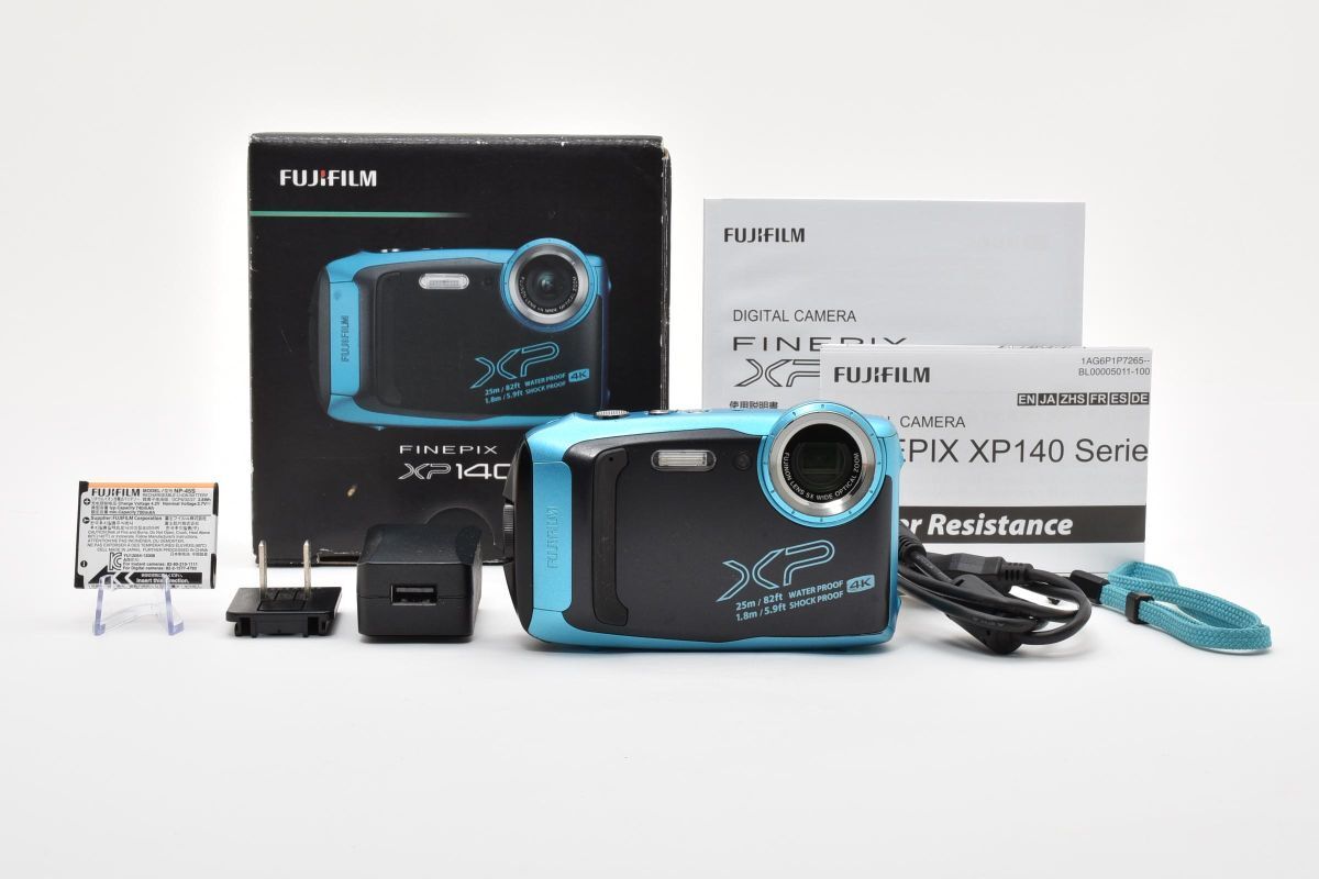 ★良品★ フジフイルム FUJIFILM XP140 スカイブルー《元箱・説明書付き》 #5347W0641
