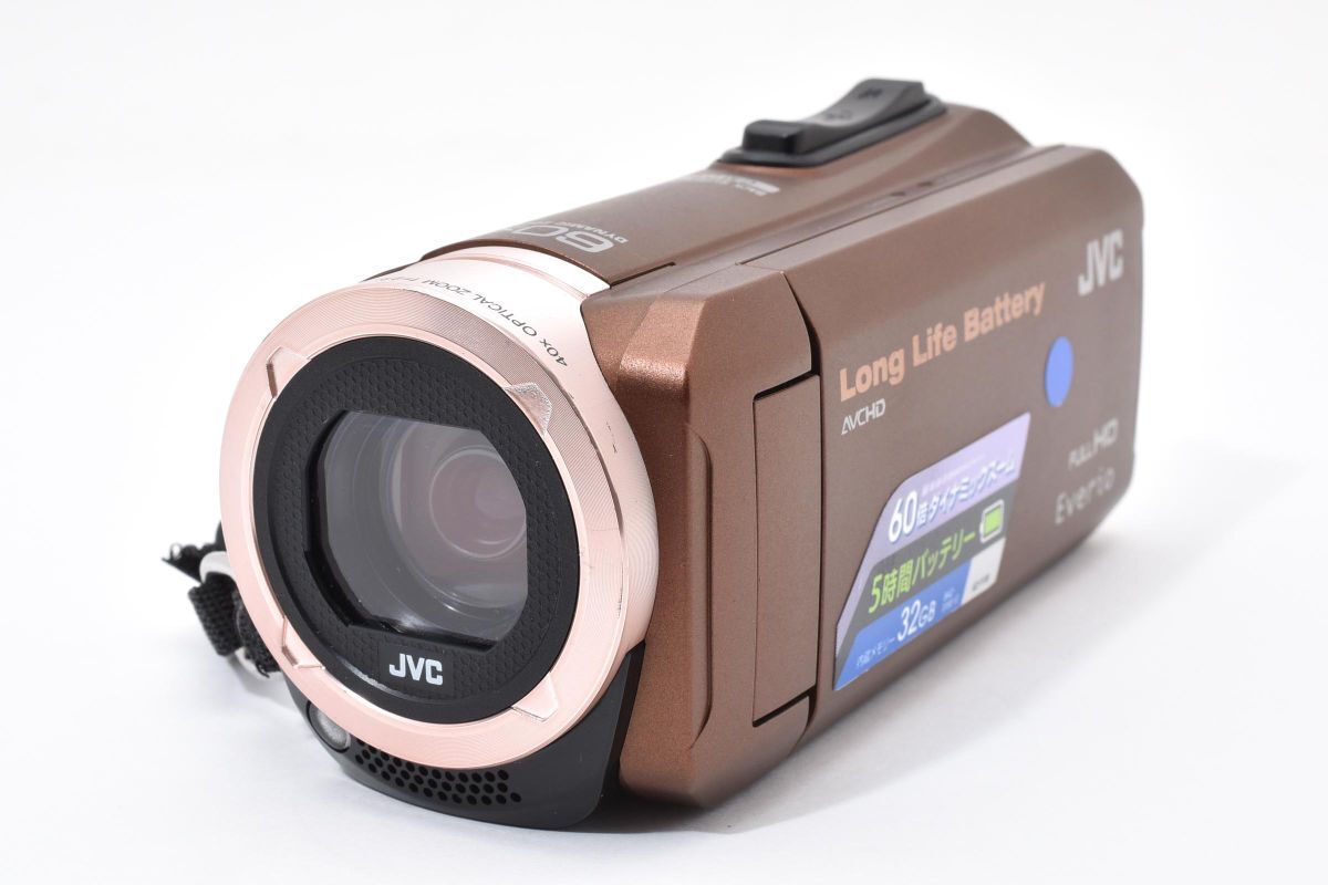 ★極上品★ ビクター JVC エブリオ Everio GZ-F100-T デジタルビデオカメラ ブラウン #5367W0733