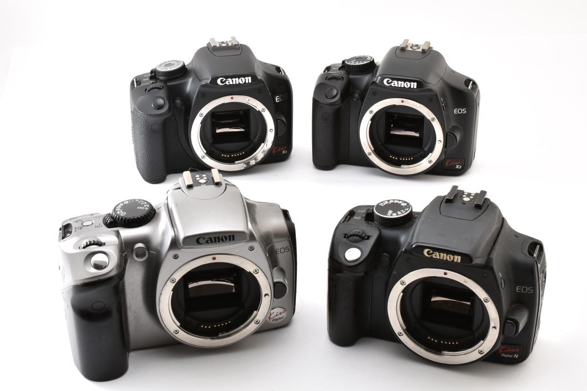 ★訳あり大特価★ キヤノン CANON EOS Kiss X3/X2/Digital Nx2 4台まとめ #5462W0751