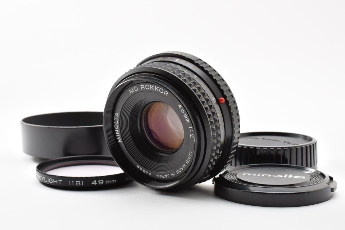 ミノルタ MINOLTA MD ROKKOR 45mm F2 パンケーキ #5449W0716