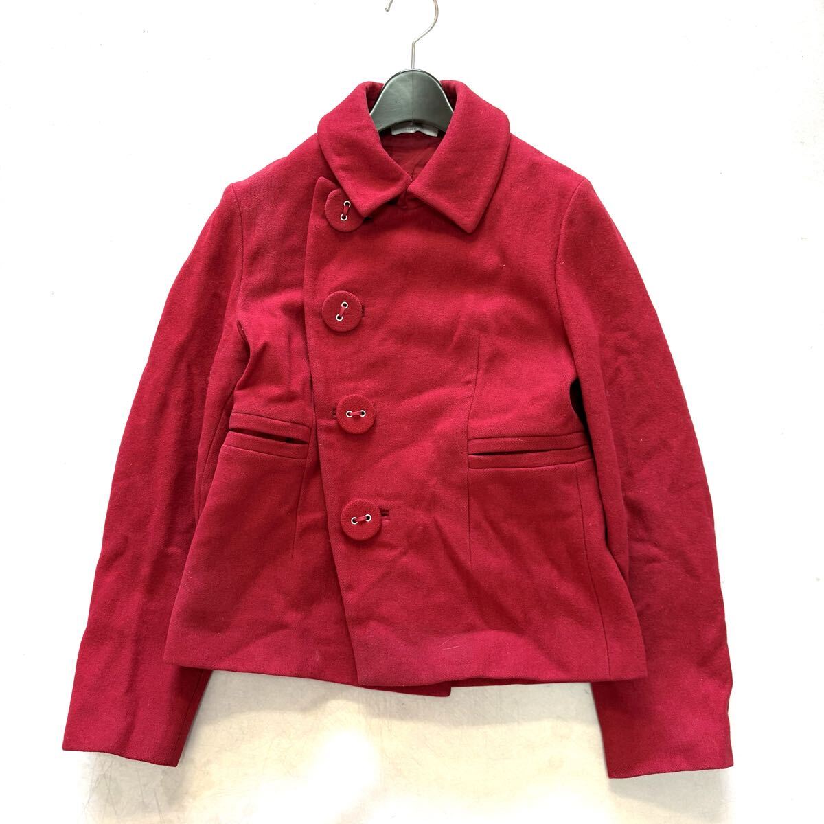 B ■ イタリア製 '洗練されたデザイン' MARNI マルニ WOOL100% ウール ショートコート ジャケット 38 レディース 高級婦人服 アウター 