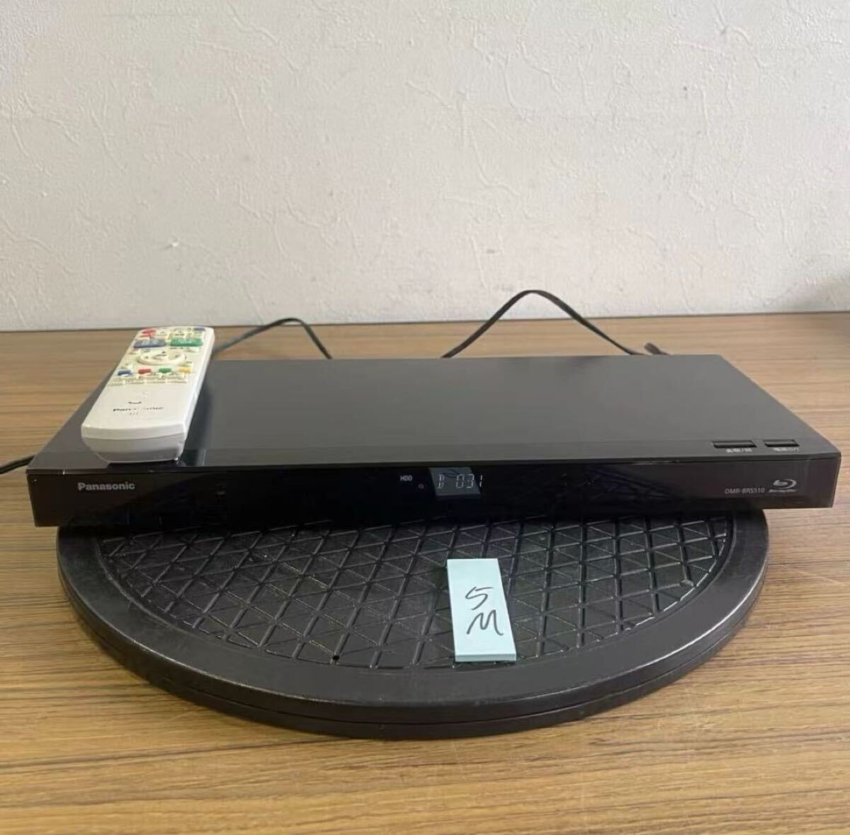 5M パナソニック HDD/BDレコーダー DMR-BRS510 リモコン付 通電OK