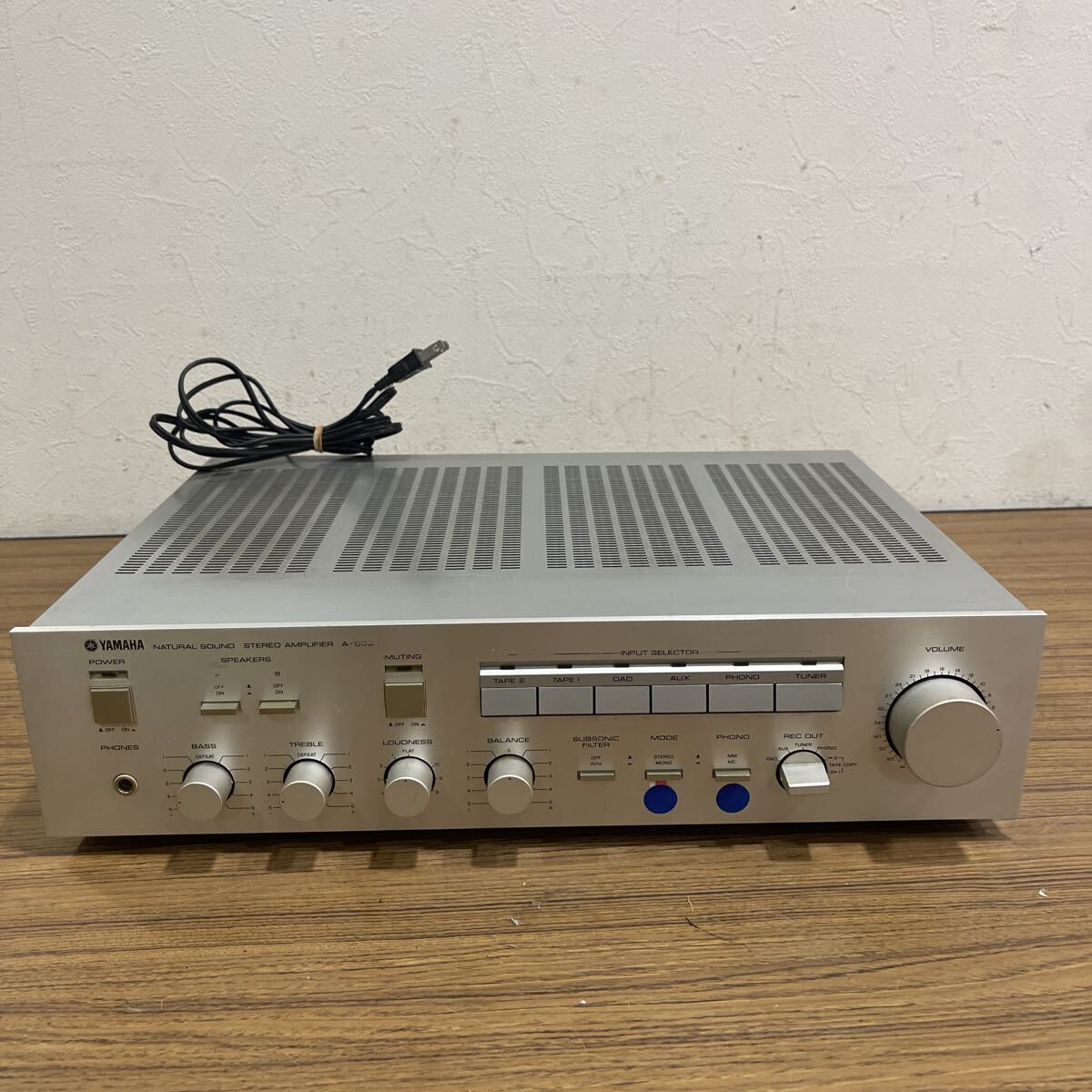 49W YAMAHA NATURAL SOUND STEREO AMPLIFIER A-500 プリメインアンプ ヤマハ オーディオ機器 音響機器