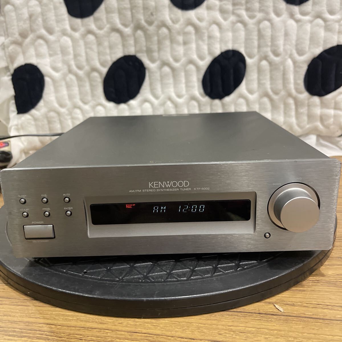 60W KENWOOD ケンウッド STEREO TUNER KTF-5002 ステレオチューナー オーディオ機器 通電確認のみ