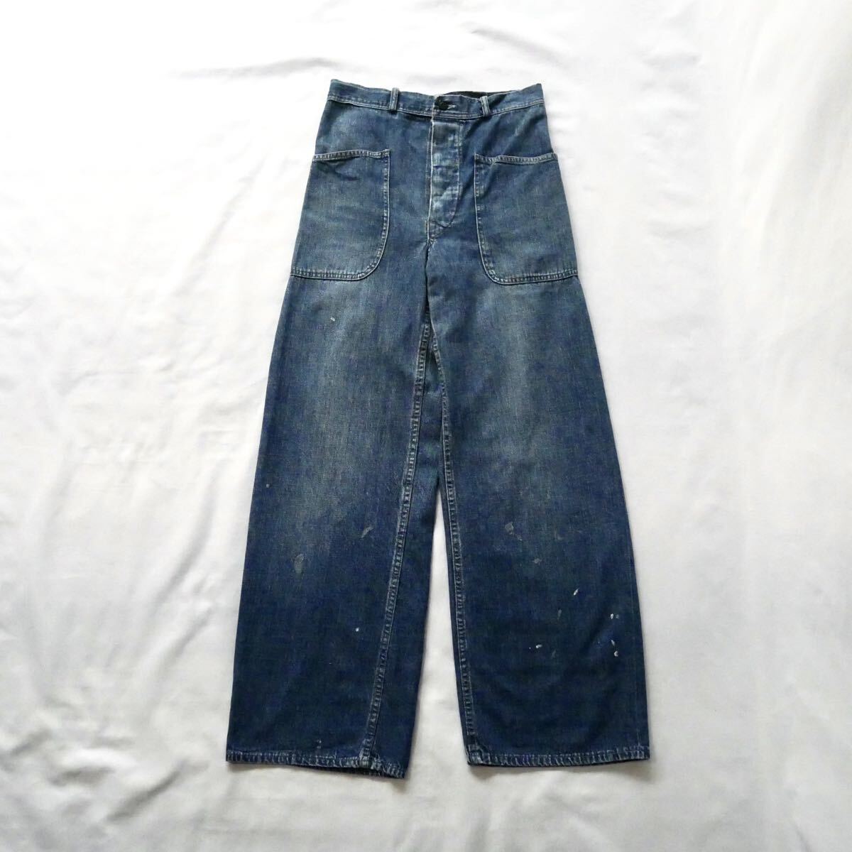 40s vintage us.navy denim sailor pant 40年代　ヴィンテージ　米軍　セーラーパンツ　巻パン ジーンズ デニム　ビンテージ　巻きパンツ