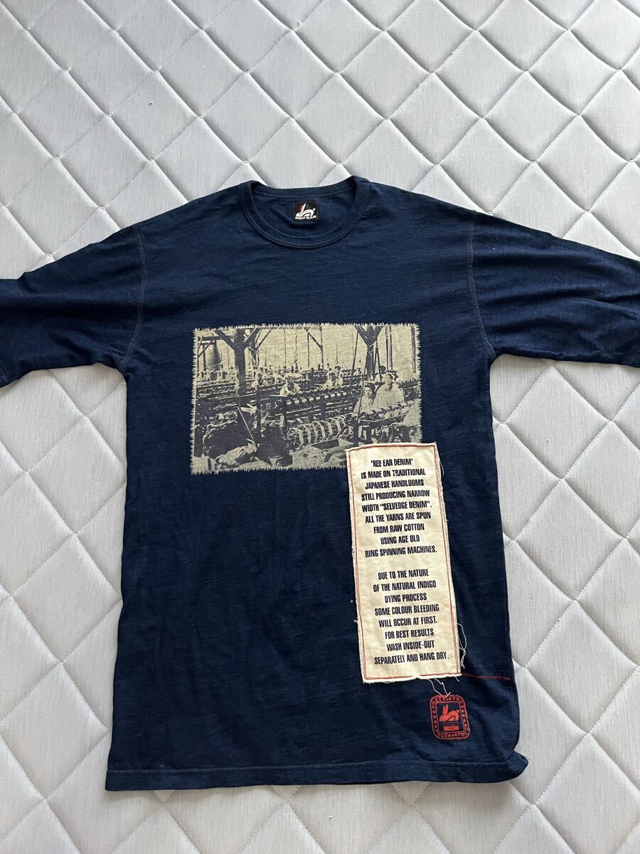 ポールスミス レッドイヤー　red ear デニム風ビンテージTシャツ　美品　サイズL