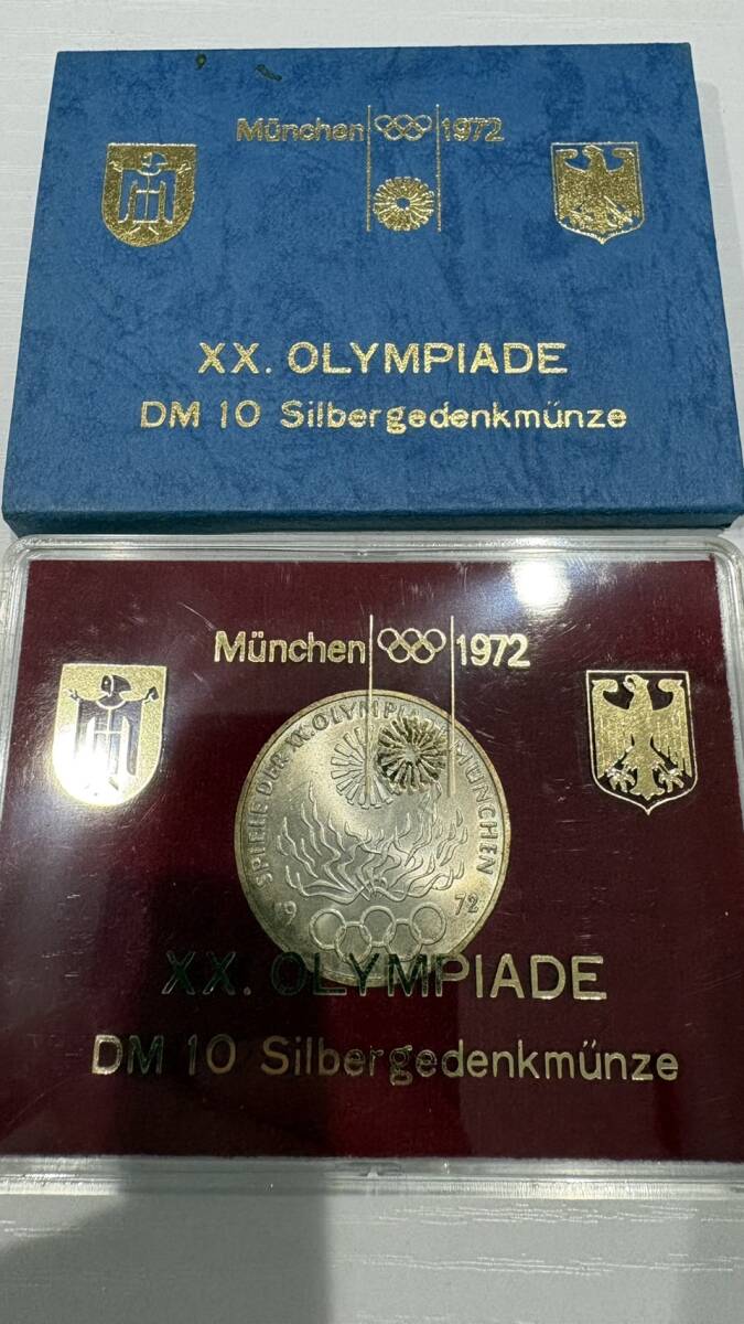 【NN3607】◆1972年 ミュンヘンオリンピック記念銀貨 10ドイツマルク　重量約15.6g 現状品