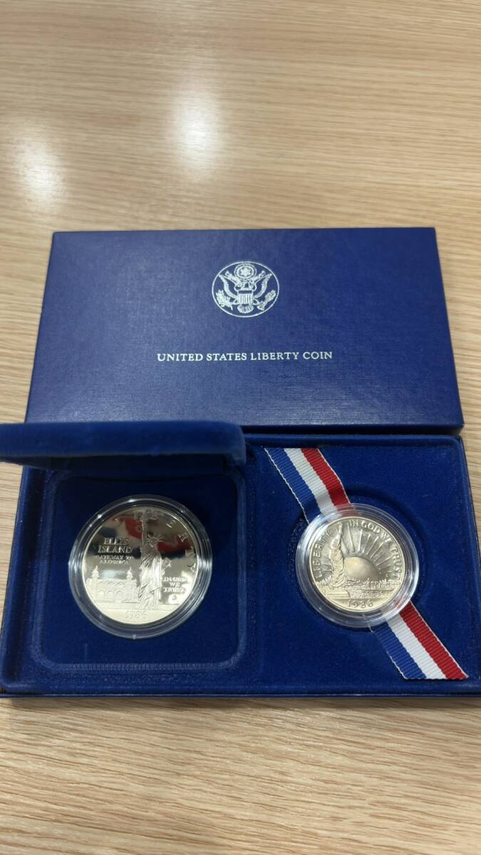 【NN1360】◆UNITED STATES LIBERTY COIN 自由の女神 1886-1986 記念コイン リバティコイン 銀貨 プルーフ銀貨 コレクション 現状品