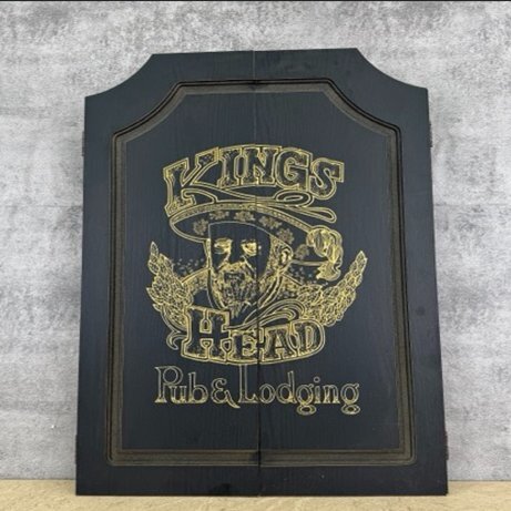 KINGS HEAD Pub & Lodging 木製 電子ダーツゲーム ＃79E003 Darts Fun ダーツボード 電子 ダーツ インテリア【中古】動作保証/517179