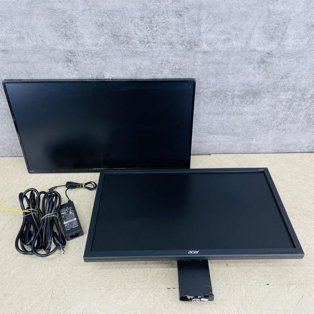 モニター 2点セット 【中古】動作保証 PHILIPS 246E7Q acer V236HL ディスプレイ フィリップス エイサー PC用品 スタンド欠品/516915