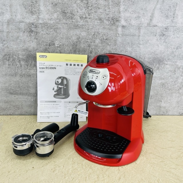 デロンギ エスプレッソカプチーノメーカー 【中古】動作保証 Delonghi EC200N-R コーヒーメーカー/516899