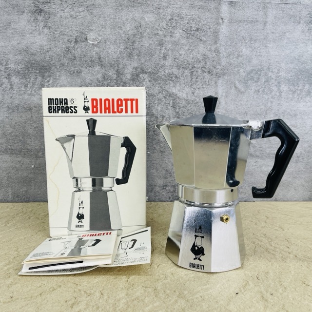 BIALETTI MOKAEKPRESS エスプレッソメーカー 直火式 イタリア製 【中古】ビアレッティアウトドア キャンプ/900951