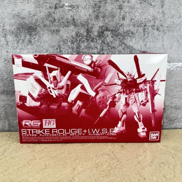 新品 未組立 BANDAI バンダイ ガンプラ RG 1/144 ストライクルージュ + HG I.W.S.P プラモデル MBF-02 / 901016
