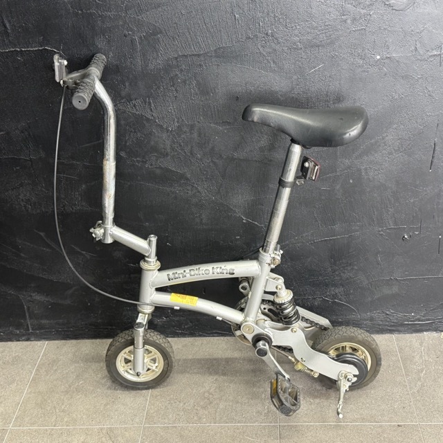 レア マイクロミニサイクル【中古】Mini-Bike King ミニバイクキング シルバー系 約70co コンパクト インテリア マイクロ自転車/517603