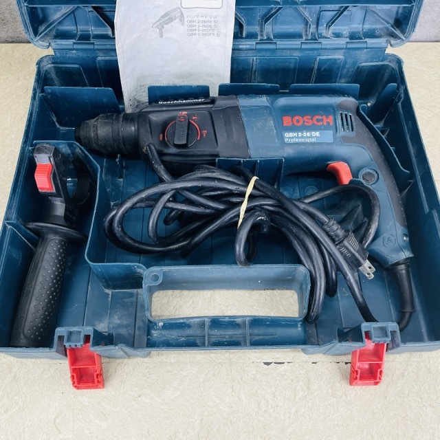 ボッシュ ハンマードリル 【中古】動作保証 BOSCH GBH2-26DE 振動ドリル 鉄工/木工/コンクリ穴あけ 電動工具 先端ドリル欠品/517580