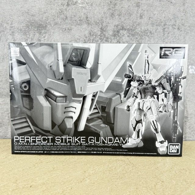 新品 未組立 BANDAI バンダイ ガンプラ 1/144 RG パーフェクトストライクガンダム プラモデル　機動戦士ガンダムSEED / 901017