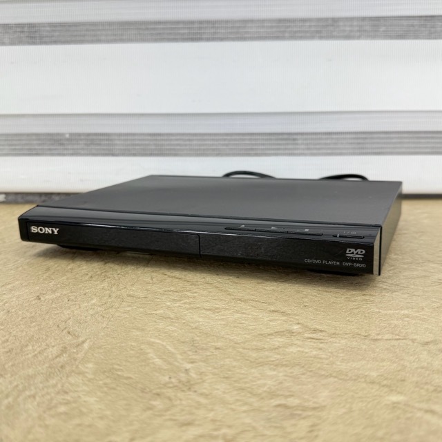 DVDプレーヤー【中古】動作保証 SONY ソニー DVP-SR20 ブラック 再生専用 スリム コンパクト/517553