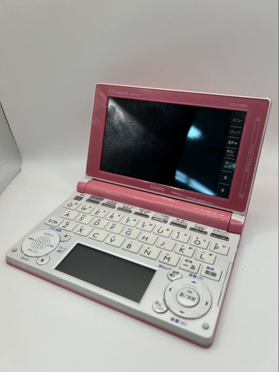 K7004 CASIO EX-word XD-D4800 ピンク カシオ 電子辞書 エクスワード ライトピンク