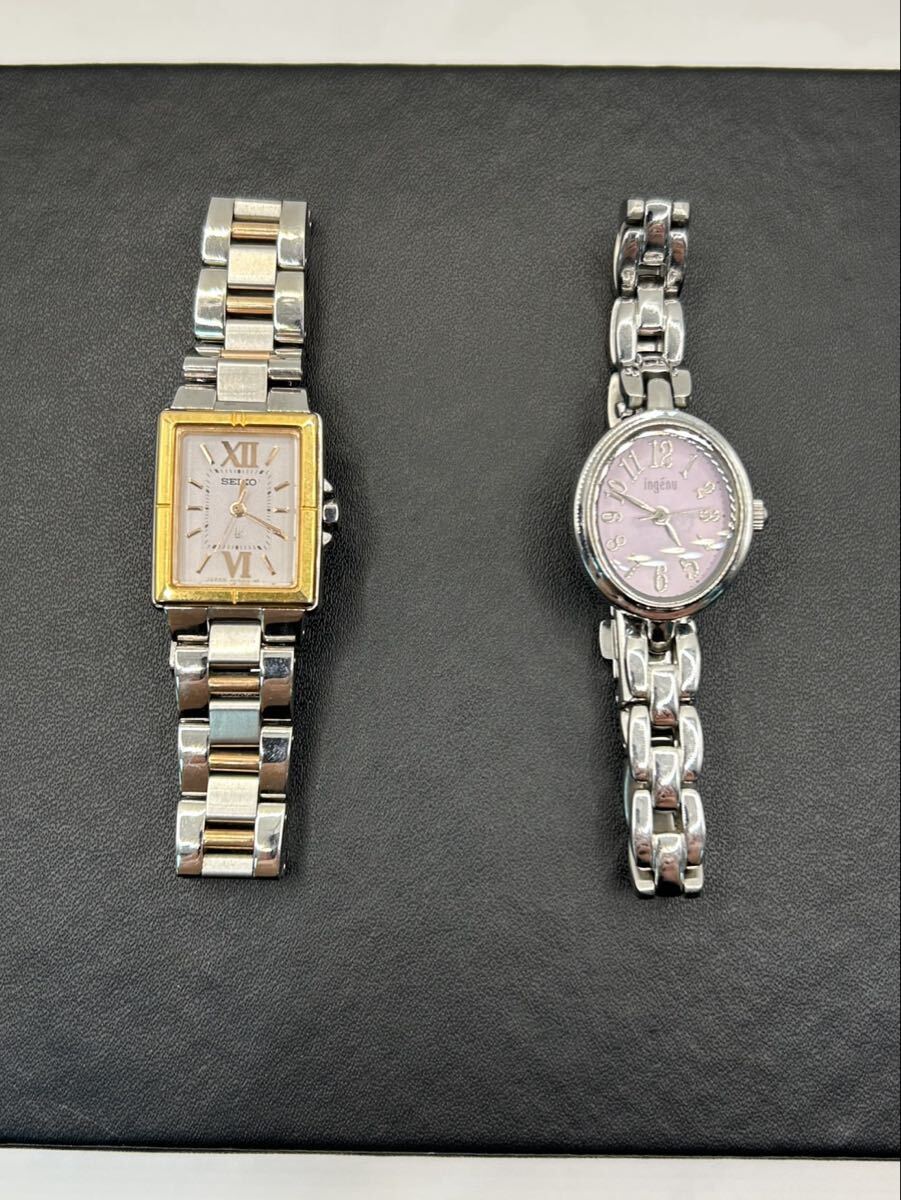 K7010 SEIKO LUKIA セイコー ルキア V111-0AK0 ALBA ingenu アルバ アンジェーヌ VX51-K890 腕時計 時計 まとめ2点