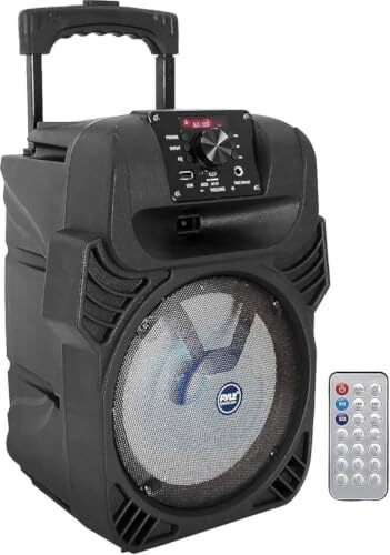 P☆新品☆Pyle Bluetooth スピーカー 大音量 ポータブル PAスピーカー 400W 8インチ サブウーファー マイク
