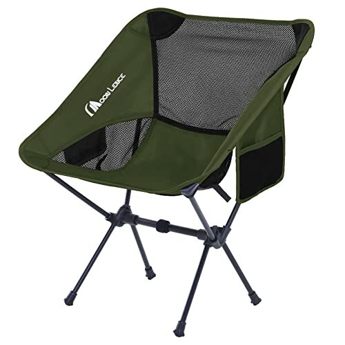 P☆新品☆MOON LENCE アウトドア チェア キャンプ 椅子 折りたたみ コンパクト 超軽量 耐荷重150kg ローチェア 