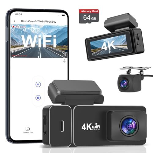 P☆新品☆CHORTAU 新版ドライブレコーダー ドラレコ 前後カメラ 4K UHD 800万画素+1080PフルHD HDR/W
