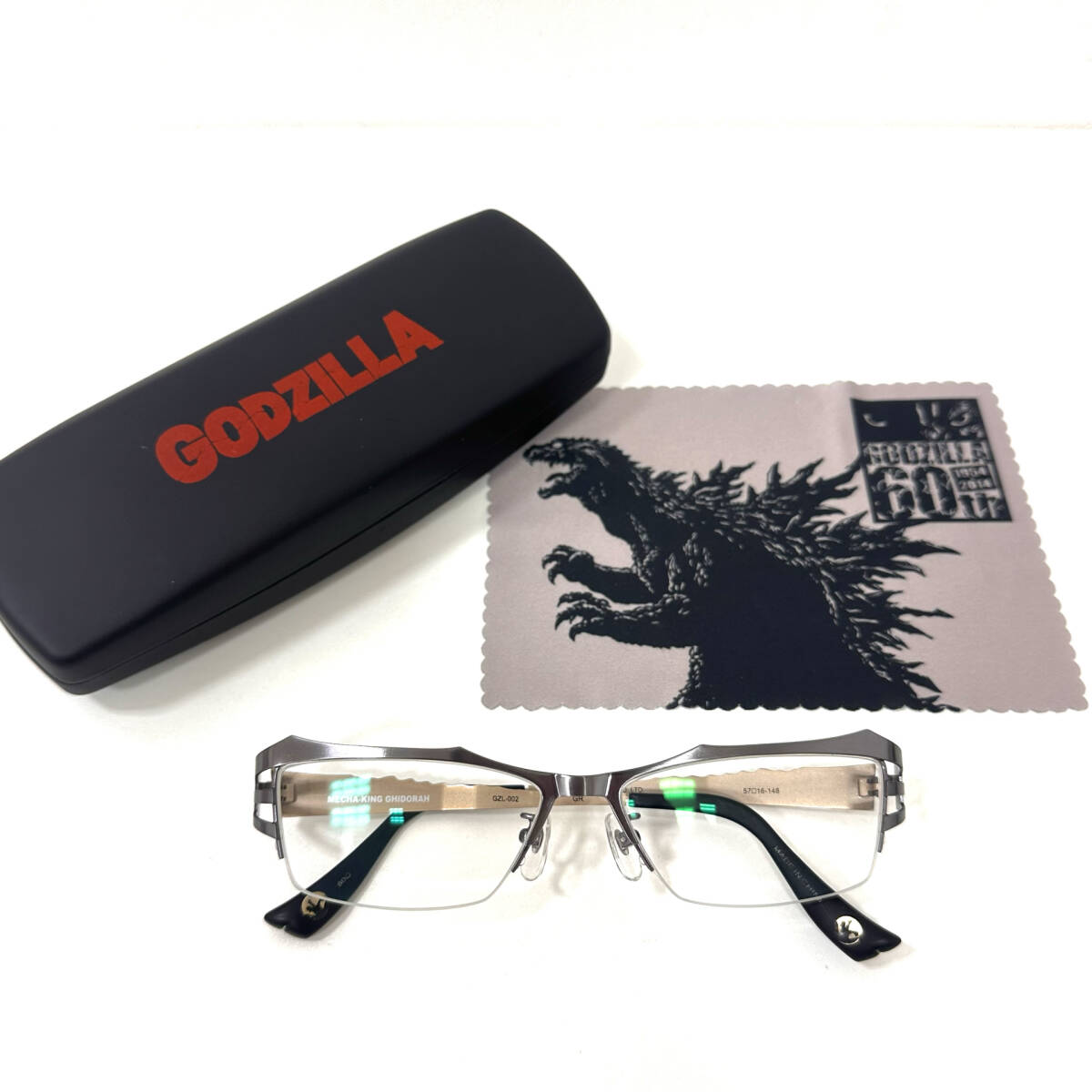 (OT7432) 【 GODZILLA 】メカキングギドラ メガネ メタルフレーム GZL-002 ALOOK 限定 ケース・メガネ拭き付【 東宝 ゴジラ60周年 】
