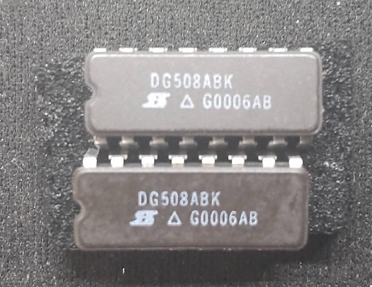 DG508ABK　2個セット　セラミックDIP　8 to 1 アナログマルチプレクサー