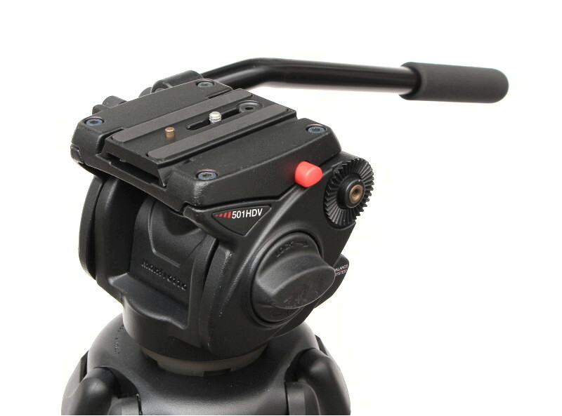 Manfrotto・マンフロット・５０１ＨＤＶ雲台・ハーフボウル付・良品快調