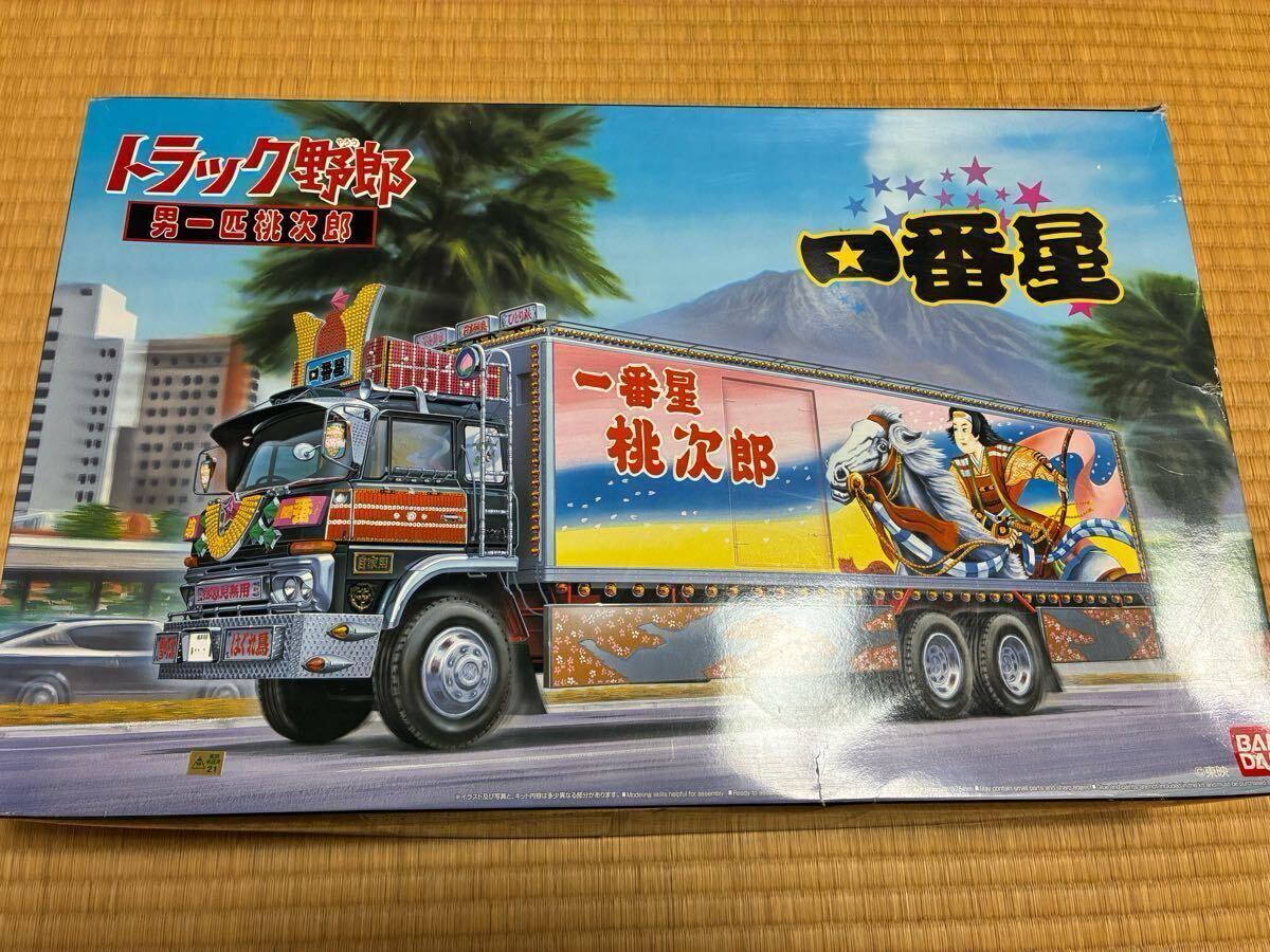 当時物 プラモデル 未組立 1/32 アオシマ 青島 トラック野郎 男一匹桃次郎 ※完成見本は付属致しません