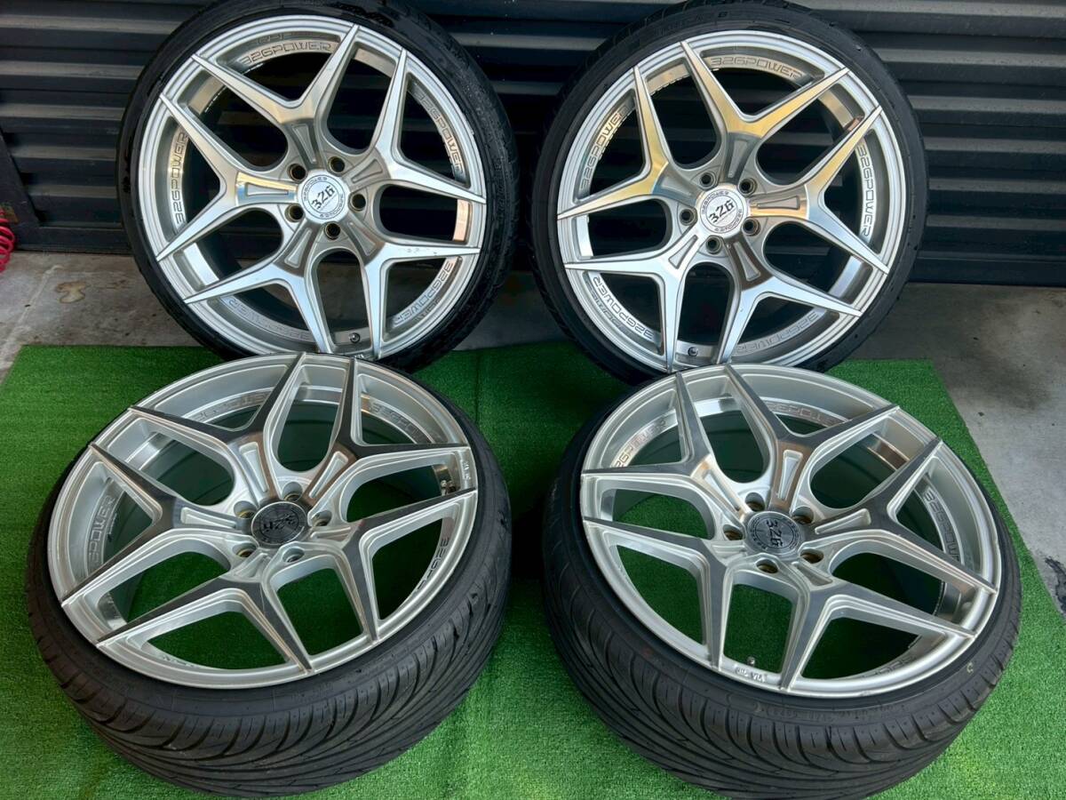 （S1280)　326Power 20インチ 9.5J(+28) 10j(+32) PCD114.3 5穴 アルミホイール タイヤ ミツルパワー　ヤバキング