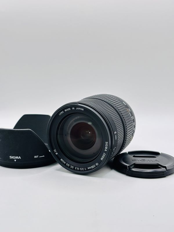 ★美品★シグマ SIGMA AF 18-200mm F3.5-6.3 DC OS HSM NIKON ニコン用 　　★フロントキャップ・フード付き★　　　#8J003