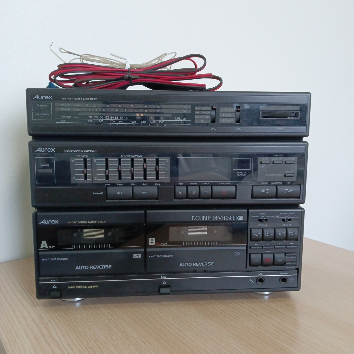 【最終出品】セ野516/TOSHIBA/東芝/Aurex /オーレックス/ステレオサウンドシステム/SK-V24SK/ジャンク品/動作未確認/システムコンポ/セ野