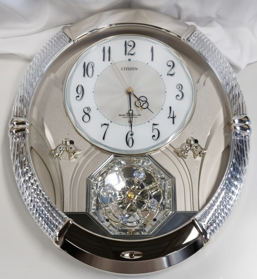 セア5/CITIZEN/シチズン/報時付掛時計/4MN430-0/中古品/現状品/通電確認済み/電波時計/からくり時計/単一形電池×4/モニター機能/セア