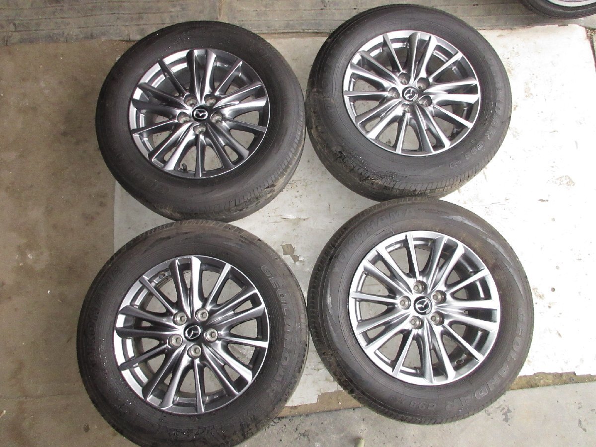 ＣＸ－５　１７インチアルミホイール・タイヤ付き　４本セット　７ｊｊ　ＰＣＤ１１４．３　５穴　オフセット４５　225/65R17