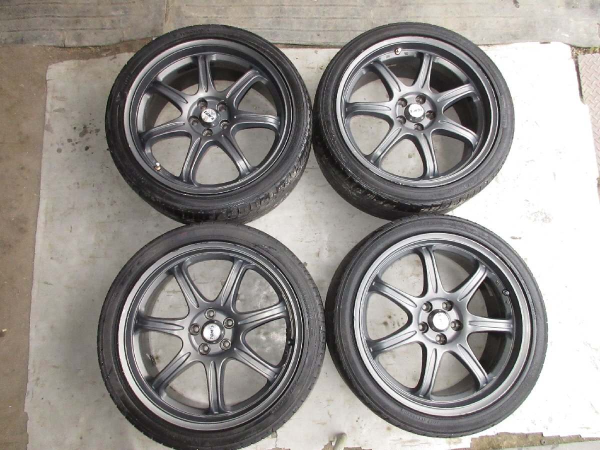 ＡーＴＥＣＨ　１８インチアルミホイール・タイヤ付き　４本セット　７・１／２ｊｊ　ＰＣＤ１００　５穴　オフセット５０　225/40R18