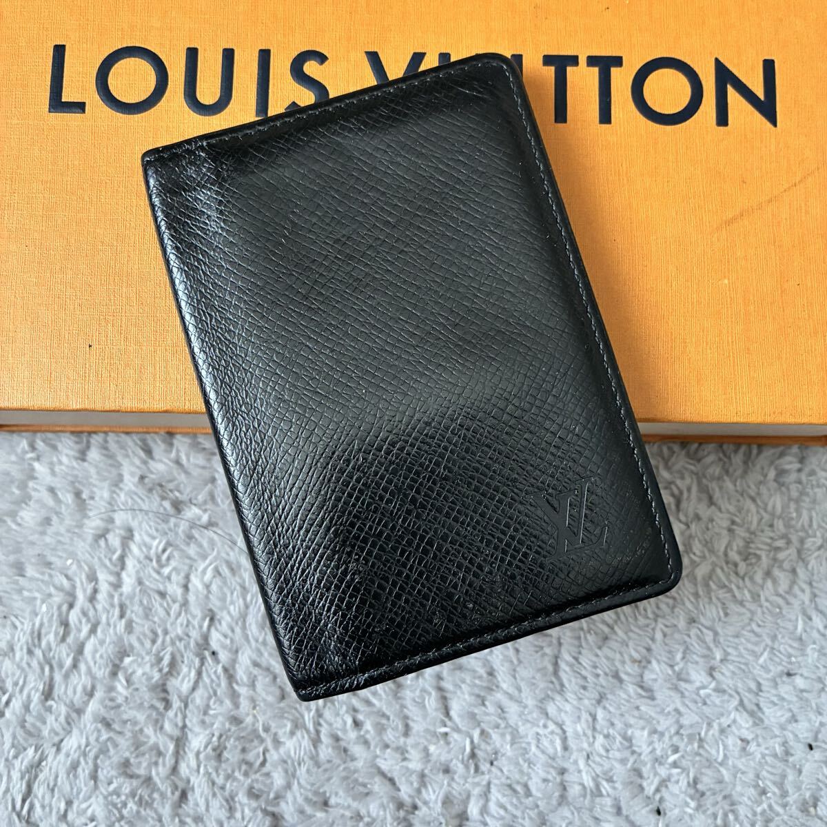 ルイヴィトン LOUIS VUITTON オーガナイザー ドゥ ポッシュ タイガ カードケース 名刺入れ ブラック