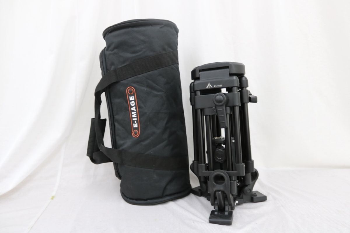 【返品保証】 E-IMAGE EI-7501 ローアングル三脚 100/75共用 e15538