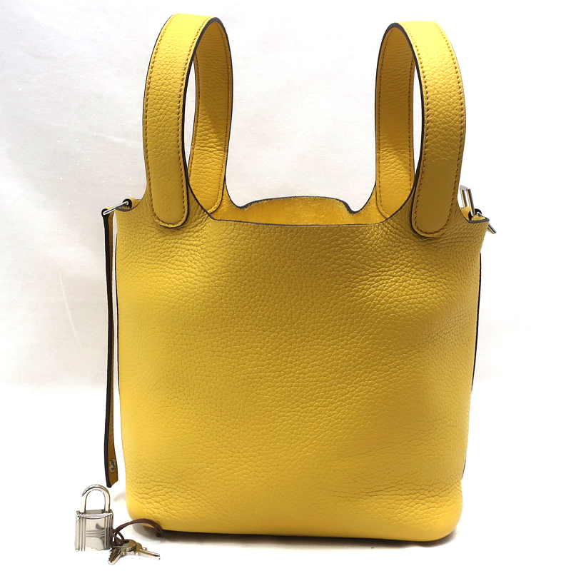 【美品】HERMES／エルメス　ピコタンロックPM　トリヨンクレマンス　サン　W刻印　ハンドバッグ　800070080