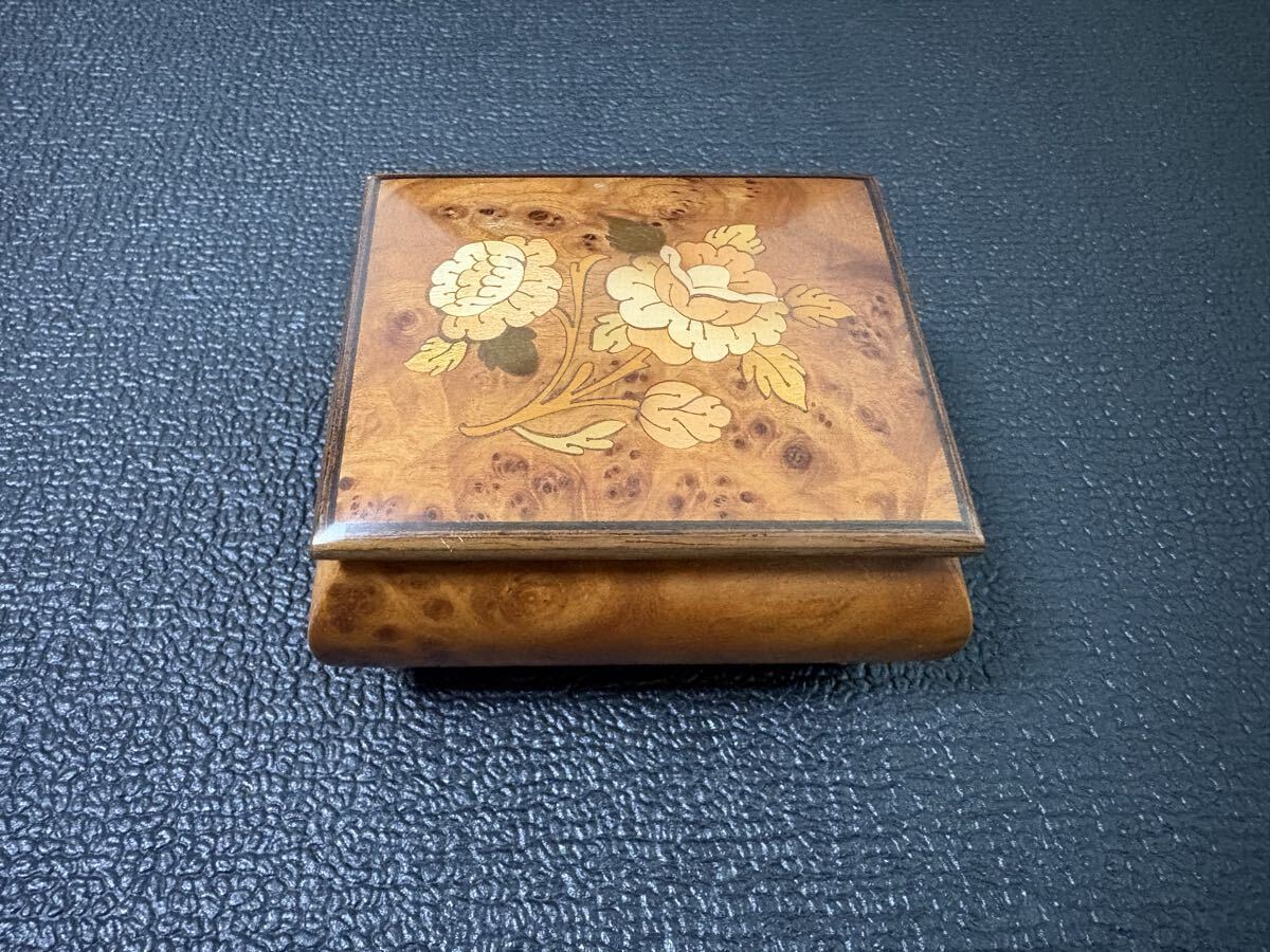 REUGE リュージュ Romance No.496 オルゴール 美しく青きドナウ 木製 象嵌 スイス製 動作品