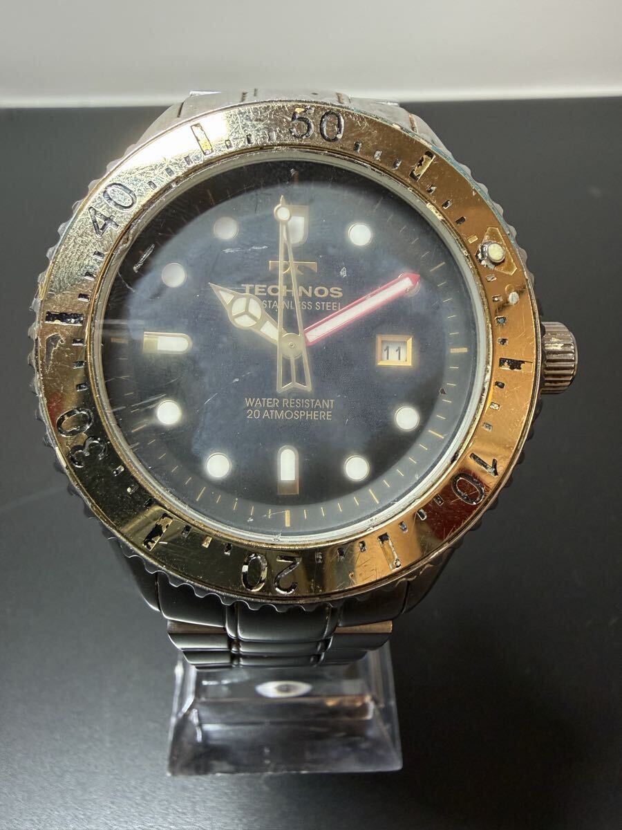#23 TECHNOS 腕時計 クォーツ テクノス QUARTZ